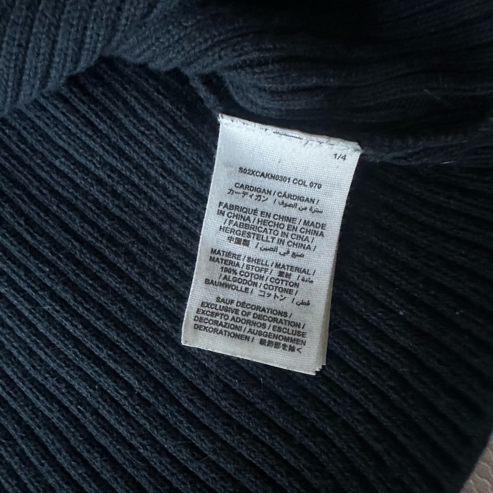 Bonpoint Navy Ribbed Cotton Cardigan Size 2T - Picture 5 of 8